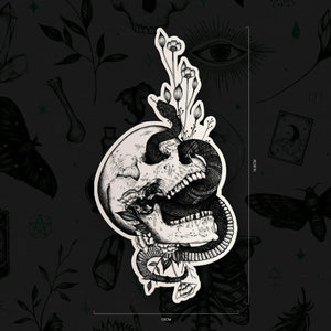 Snake and Skull - Vinyl Sticker - Print is Dead