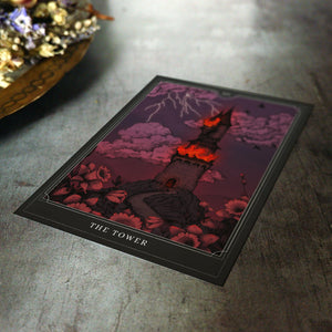 The Tower Tarot - Postcard Mini Print - Print is Dead