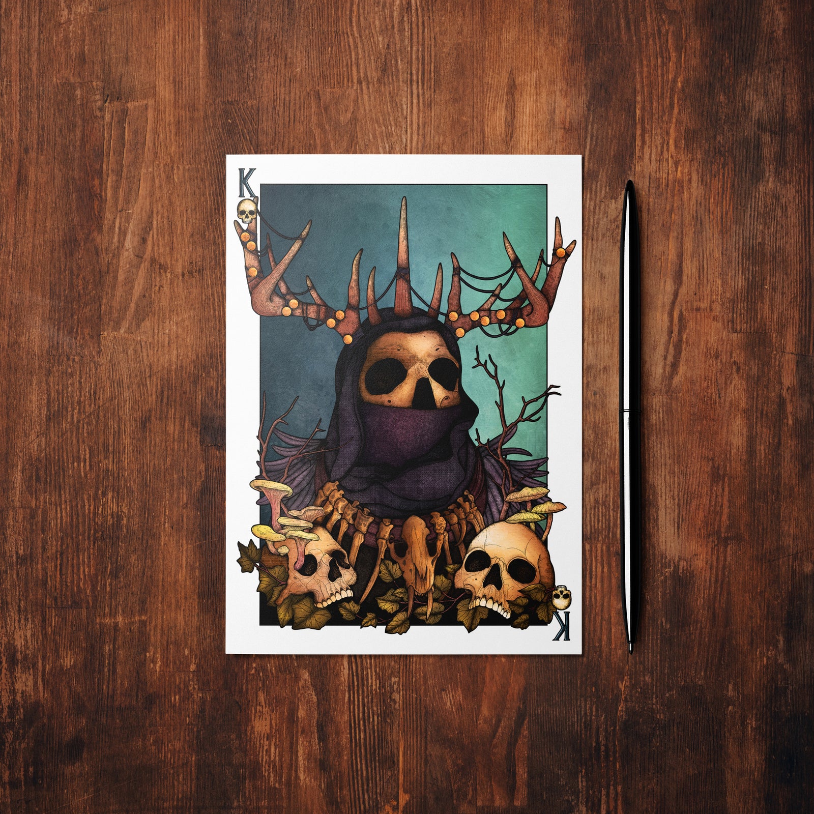 Antler King - Mohawk Fine Art Postcard