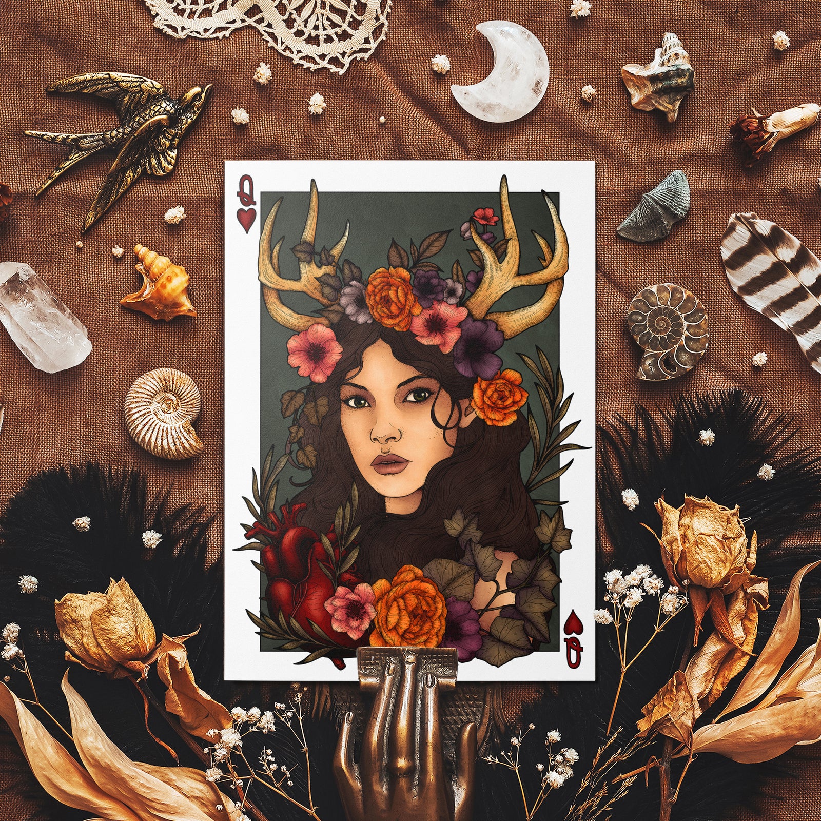 Antler Queen - Mohawk Fine Art Postcard