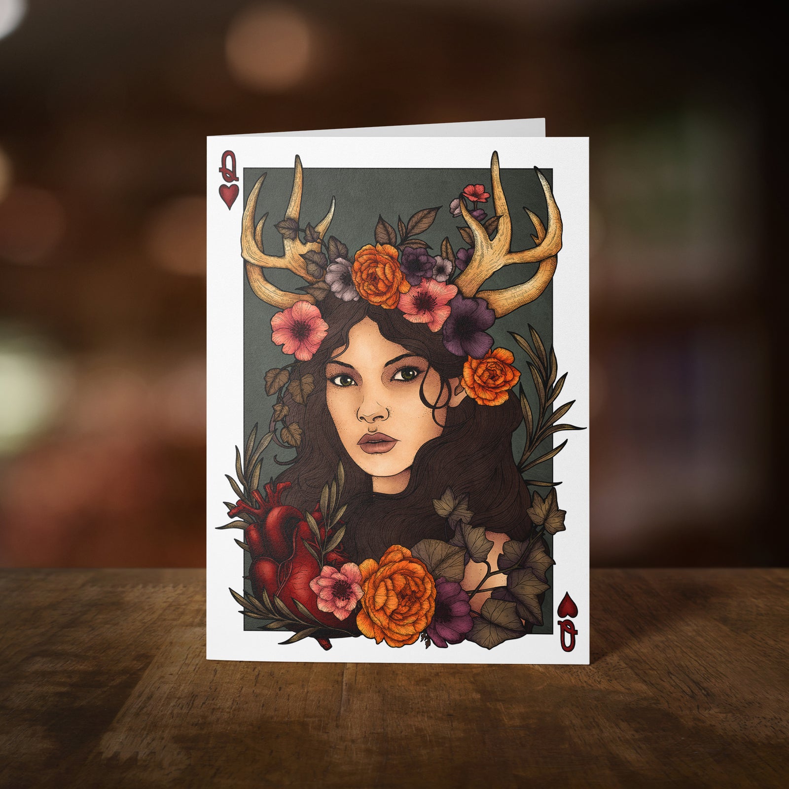 Antler Queen - Greeting Card