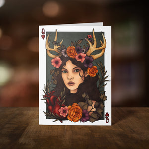 Antler Queen - Greeting Card