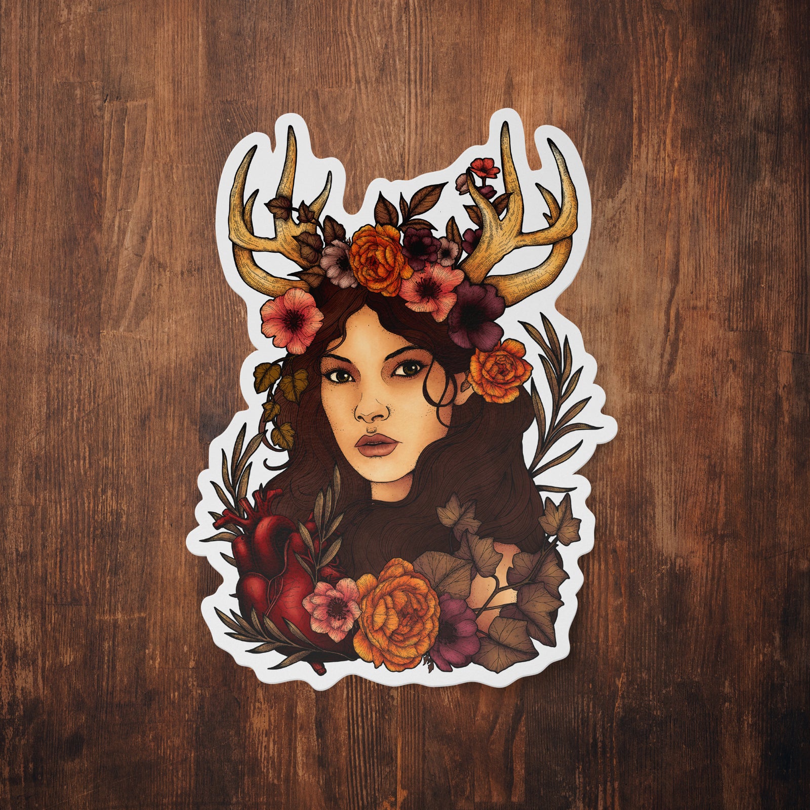 Antler Queen - Vinyl Sticker