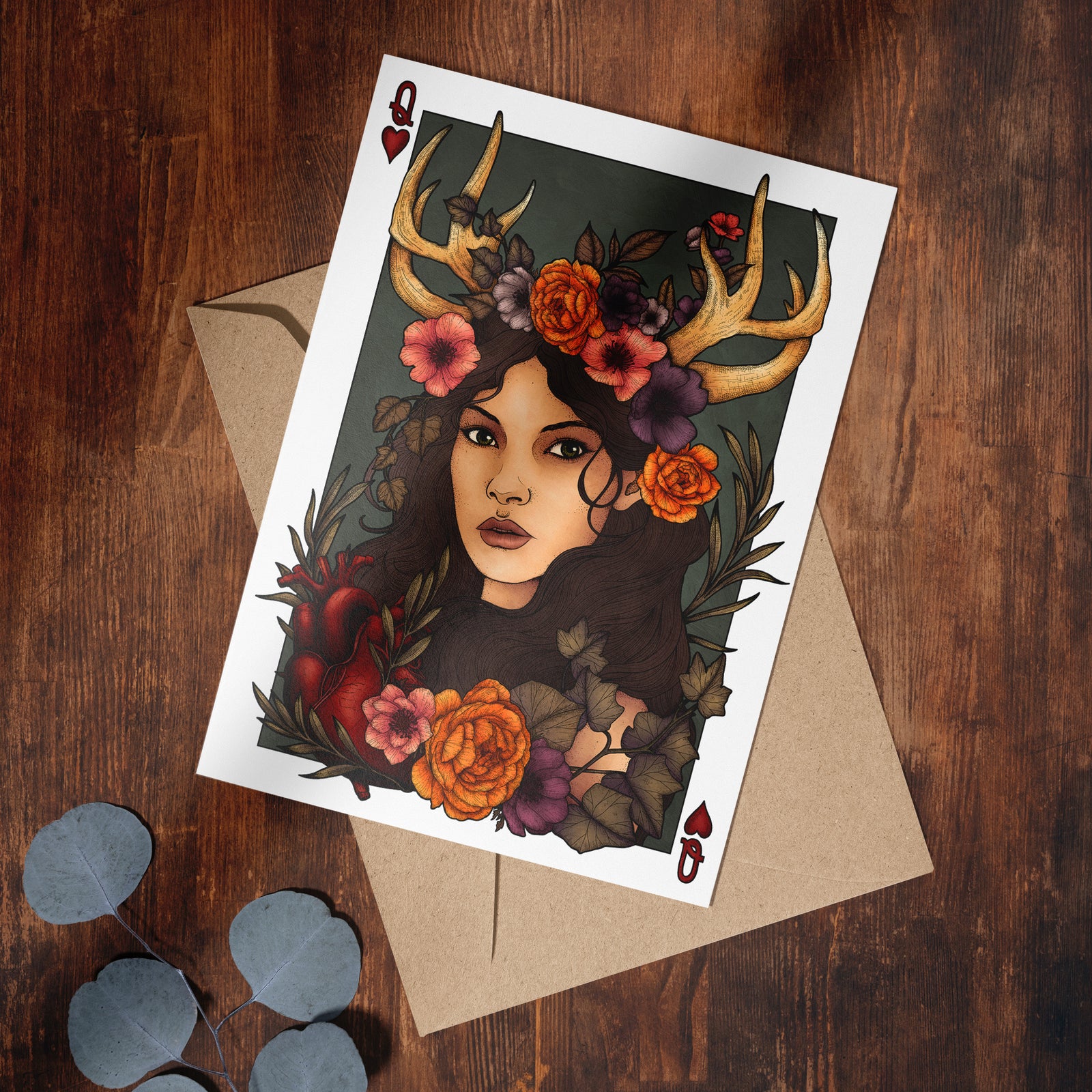 Antler Queen - Greeting Card