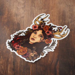 Antler Queen - Vinyl Sticker