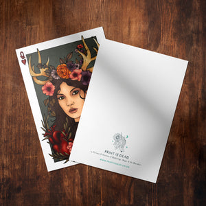 Antler Queen - Mohawk Fine Art Postcard