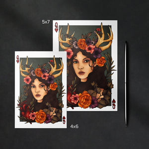 Antler Queen - Greeting Card