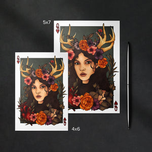 Antler Queen - Mohawk Fine Art Postcard