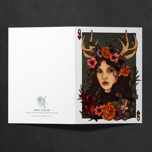 Antler Queen - Greeting Card