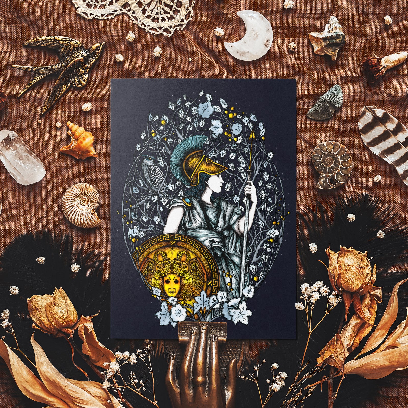 Athena - Glossy Fine Art Postcard