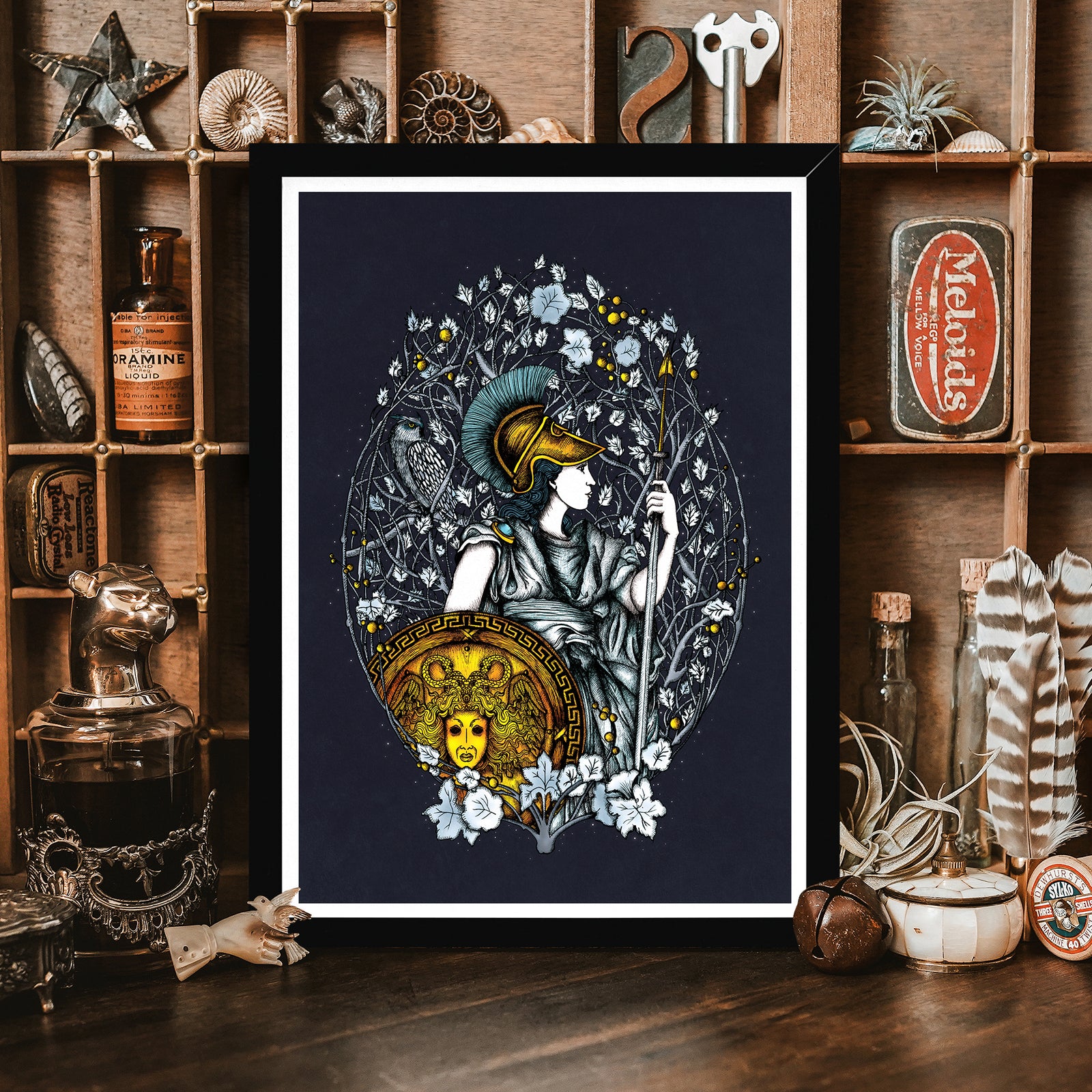 Athena - Framed Giclée Art Print