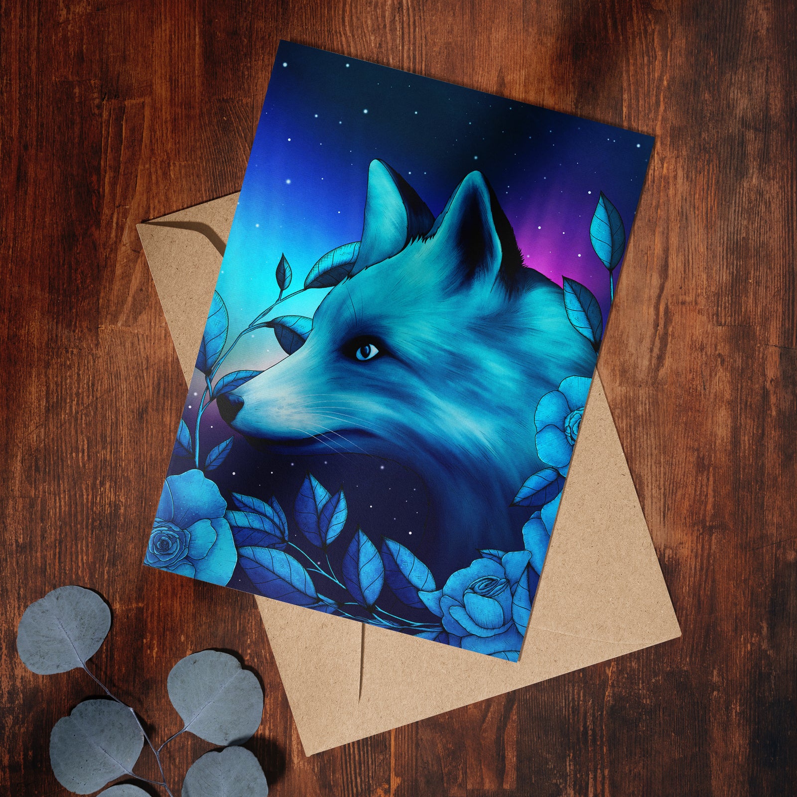 Aurora Fox - Greeting Card