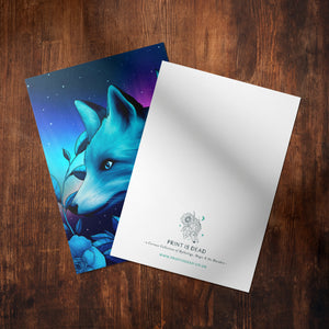 Aurora Fox - Glossy Fine Art Postcard