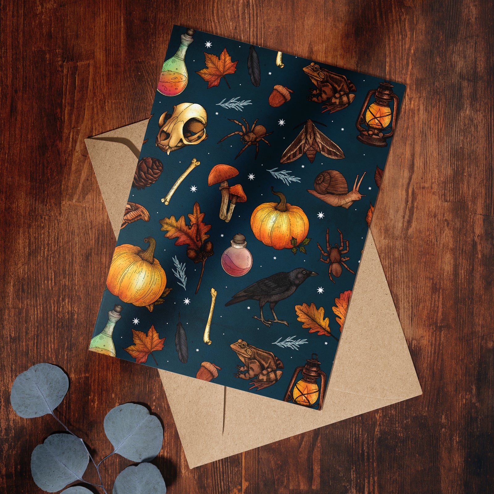 Autumn Witch - Greeting Card