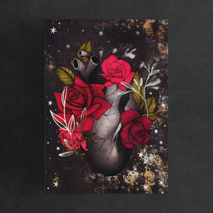 Black Heart - Foil Art Print
