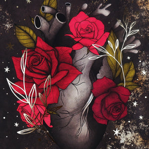 Black Heart - Foil Art Print