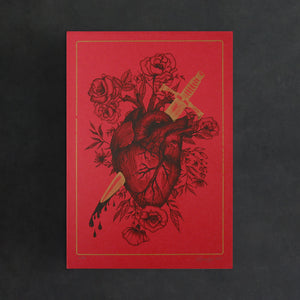 Bleeding Heart - A4 Risograph Print