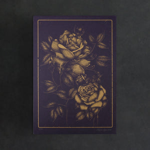 Bleeding Roses - A4 Risograph Print