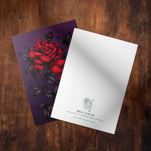 Bleeding Roses - Glossy Fine Art Postcard