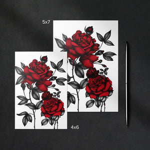 Bleeding Roses - Greeting Card