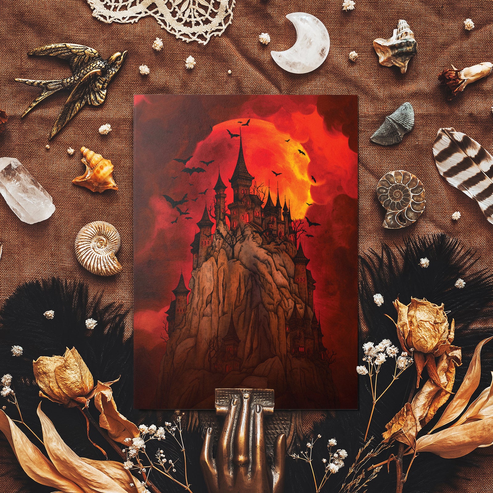 Blood Moon - Glossy Fine Art Postcard