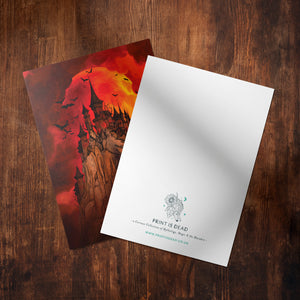 Blood Moon - Glossy Fine Art Postcard