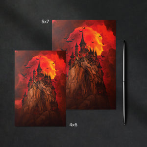 Blood Moon - Glossy Fine Art Postcard