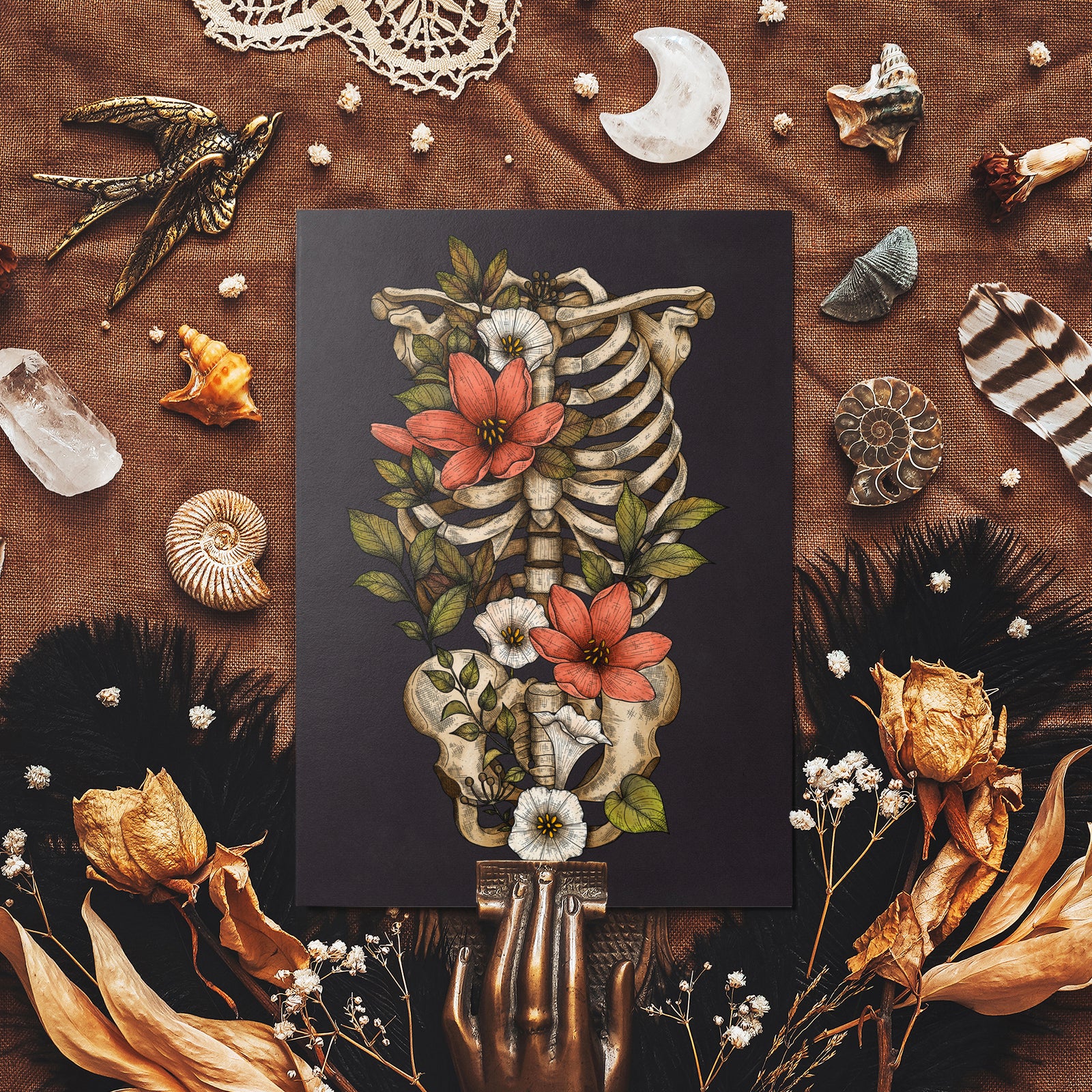 Bloom and Gloom - Glossy Fine Art Postcard