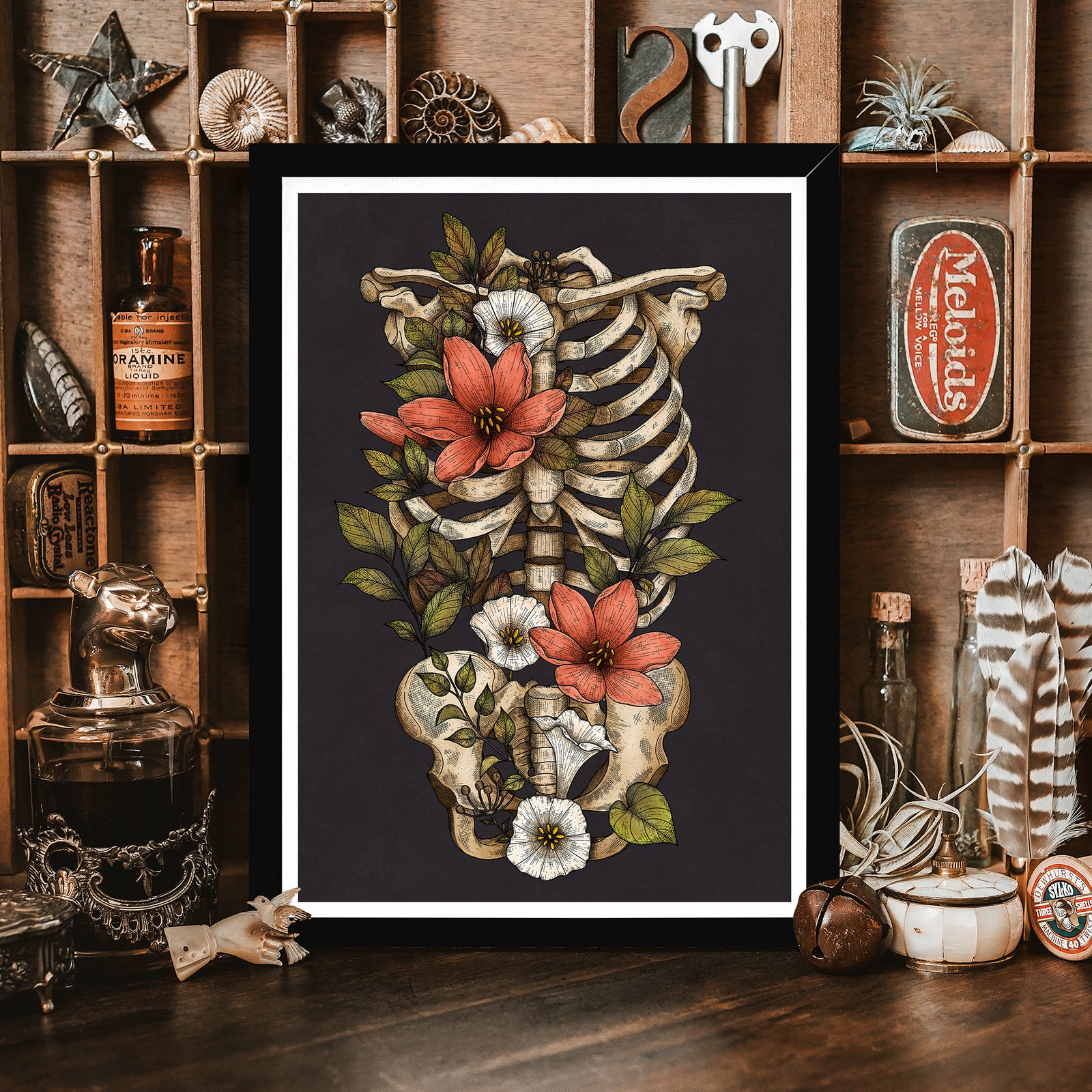 Bloom and Gloom - Framed Giclée Art Print