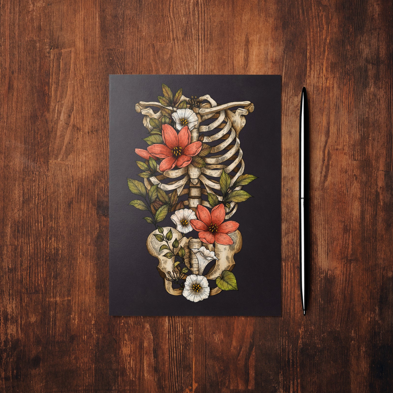 Bloom and Gloom - Glossy Fine Art Postcard