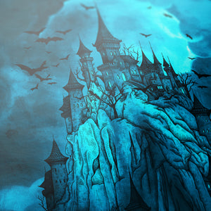 Blue Moon Castle - Giclée Art Print