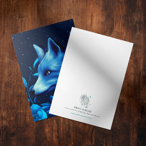 Celestial Fox - Glossy Fine Art Postcard