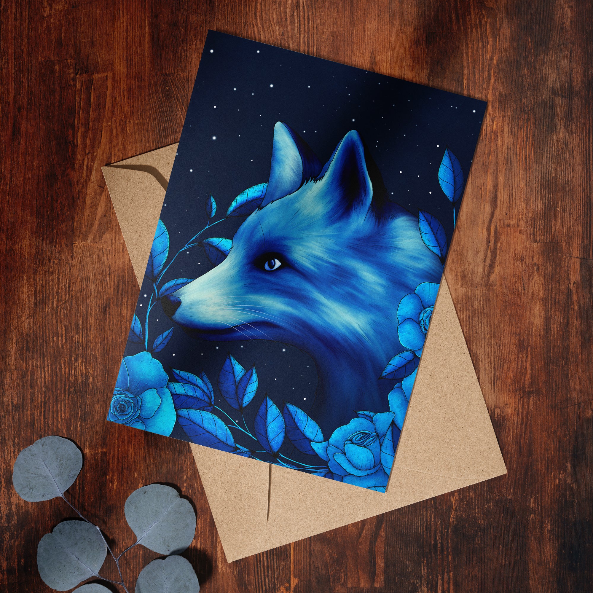 Celestial Fox - Greeting Card