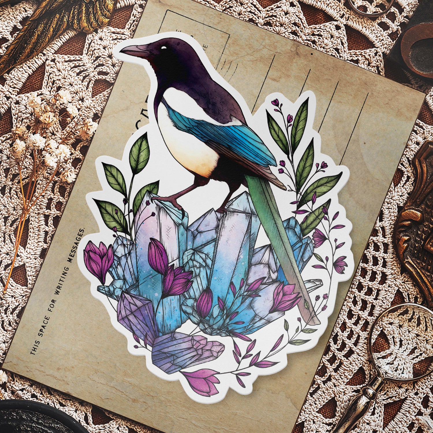 Crystal Magpie - Vinyl Sticker
