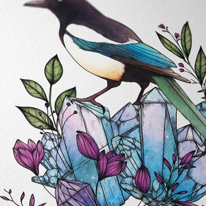 Crystal Magpie - Giclée Art Print