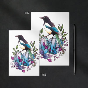 Crystal Magpie - Mohawk Fine Art Postcard