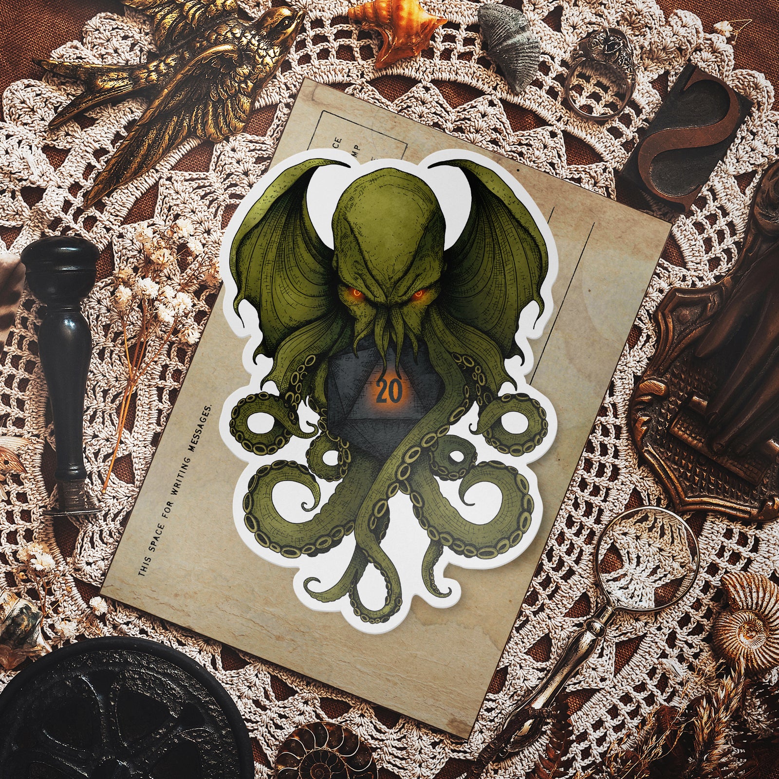 Cthulhu D20 - Vinyl Sticker
