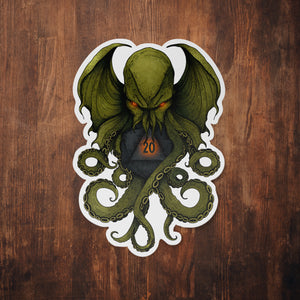 Cthulhu D20 - Vinyl Sticker