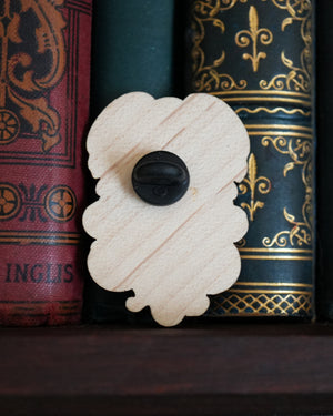Cthulhu D20 - Wooden Pin Badge