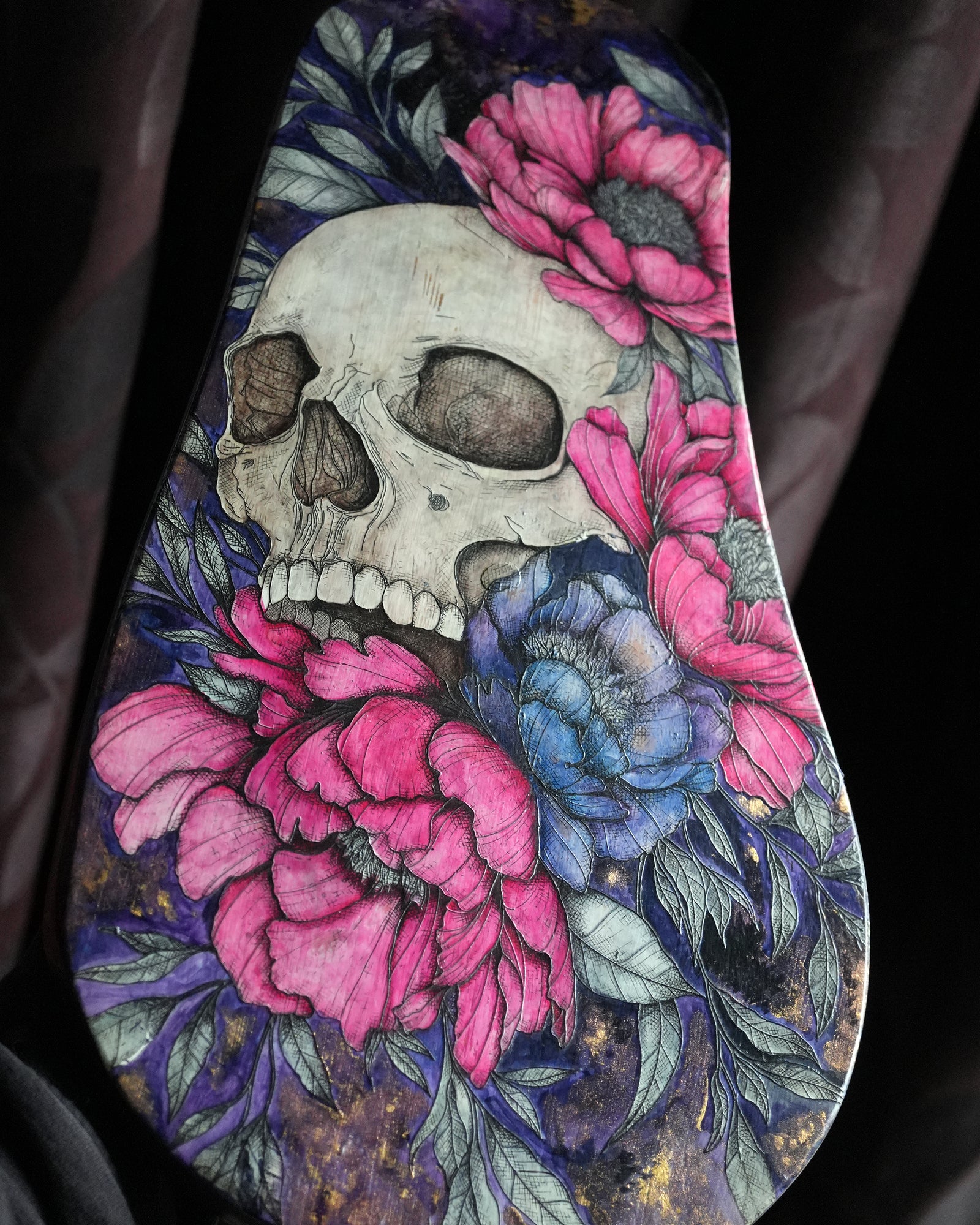 Death Blossom Original Wood Art