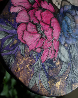 Death Blossom Original Wood Art