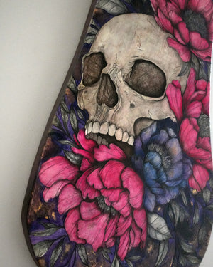 Death Blossom Original Wood Art