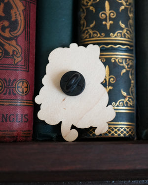 From the Depths - Wooden Pin Badge