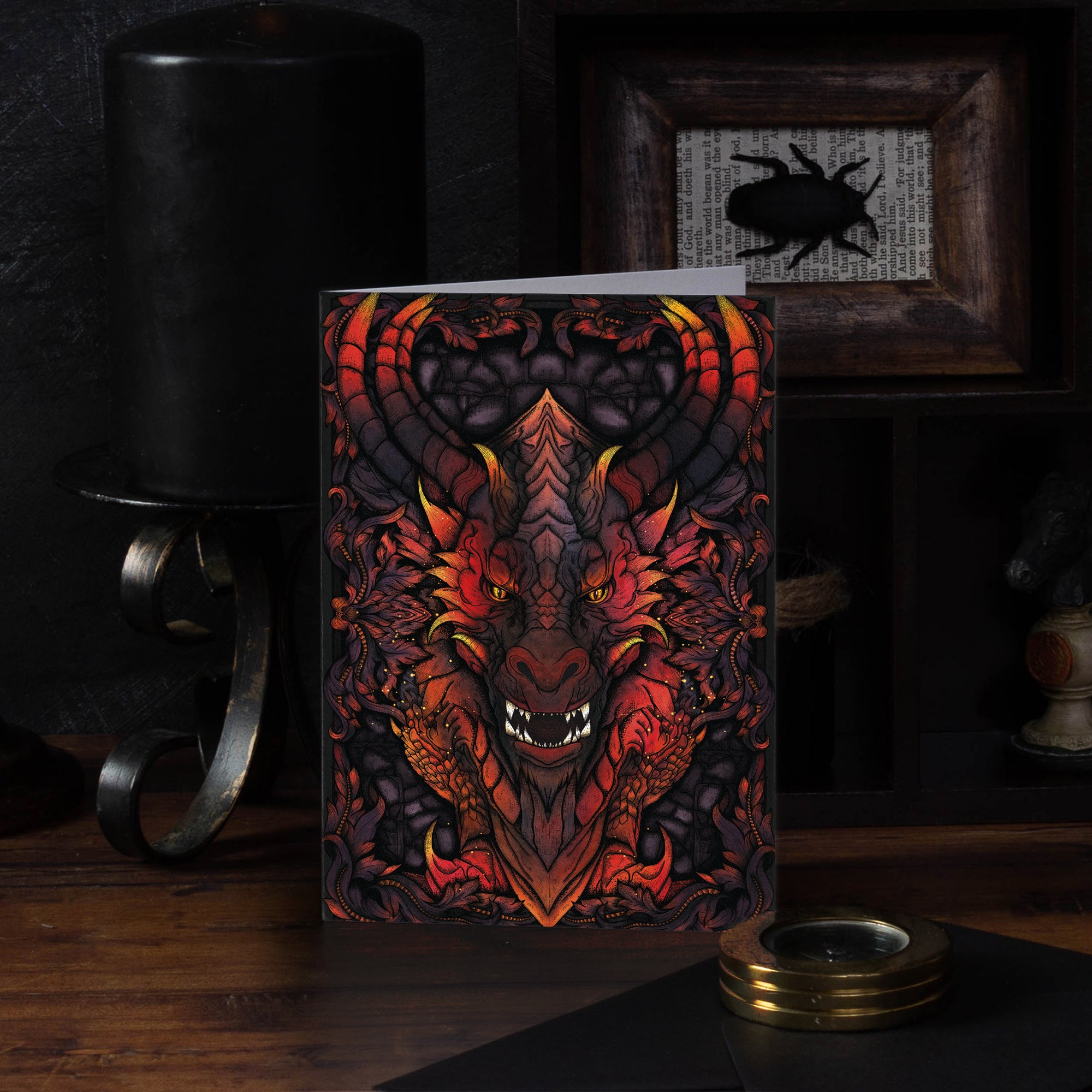 Ember Dragon - Greeting Card (Gloss)