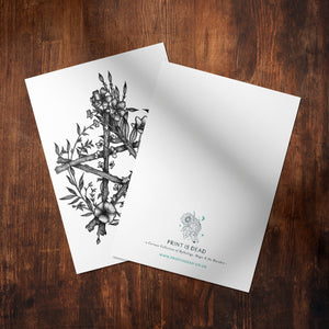 Floral Pentacle - Mohawk Fine Art Postcard