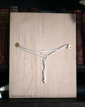 Forest Dragon Original Wood Art