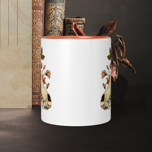 Fox Skull and Magnolias - Ceramic Mug