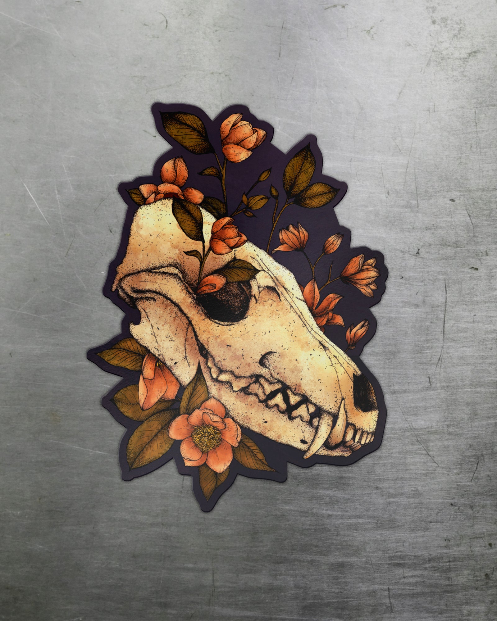 Fox Skull - Magnet