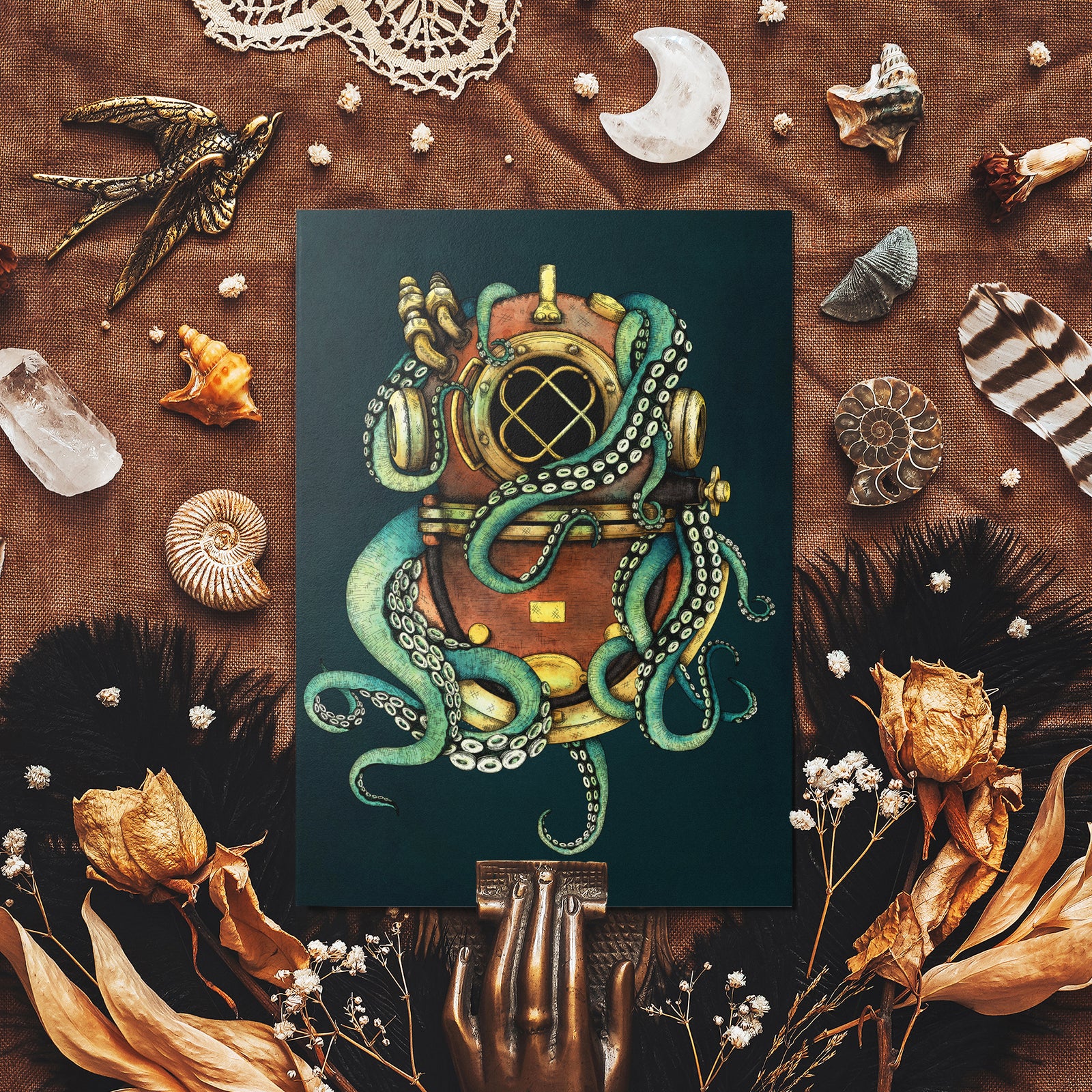 From the Depths - Glossy Fine Art Postcard