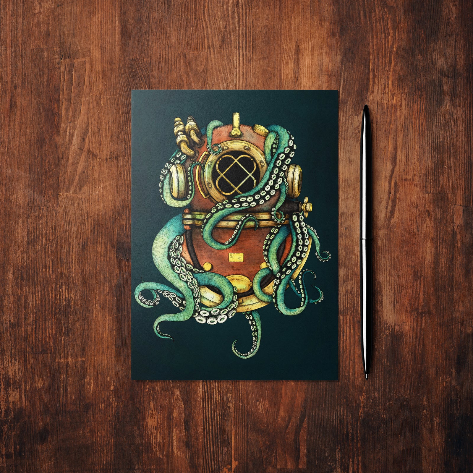 From the Depths - Glossy Fine Art Postcard